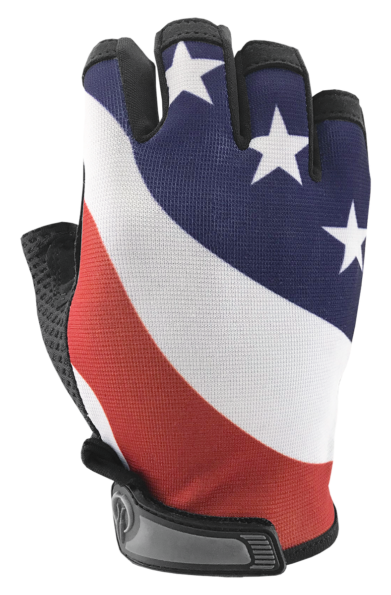 USA Flag Gloves (1/2 Finger) - Industrious Handwear